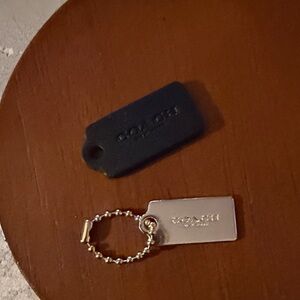Coach Black and gold Key Chain